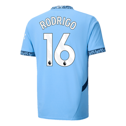 RODRIGO #16 Koszulka piłkarska domowa Manchester City 2024/25 - Topowe Koszulki Pilkarskie Sklep Internetowy