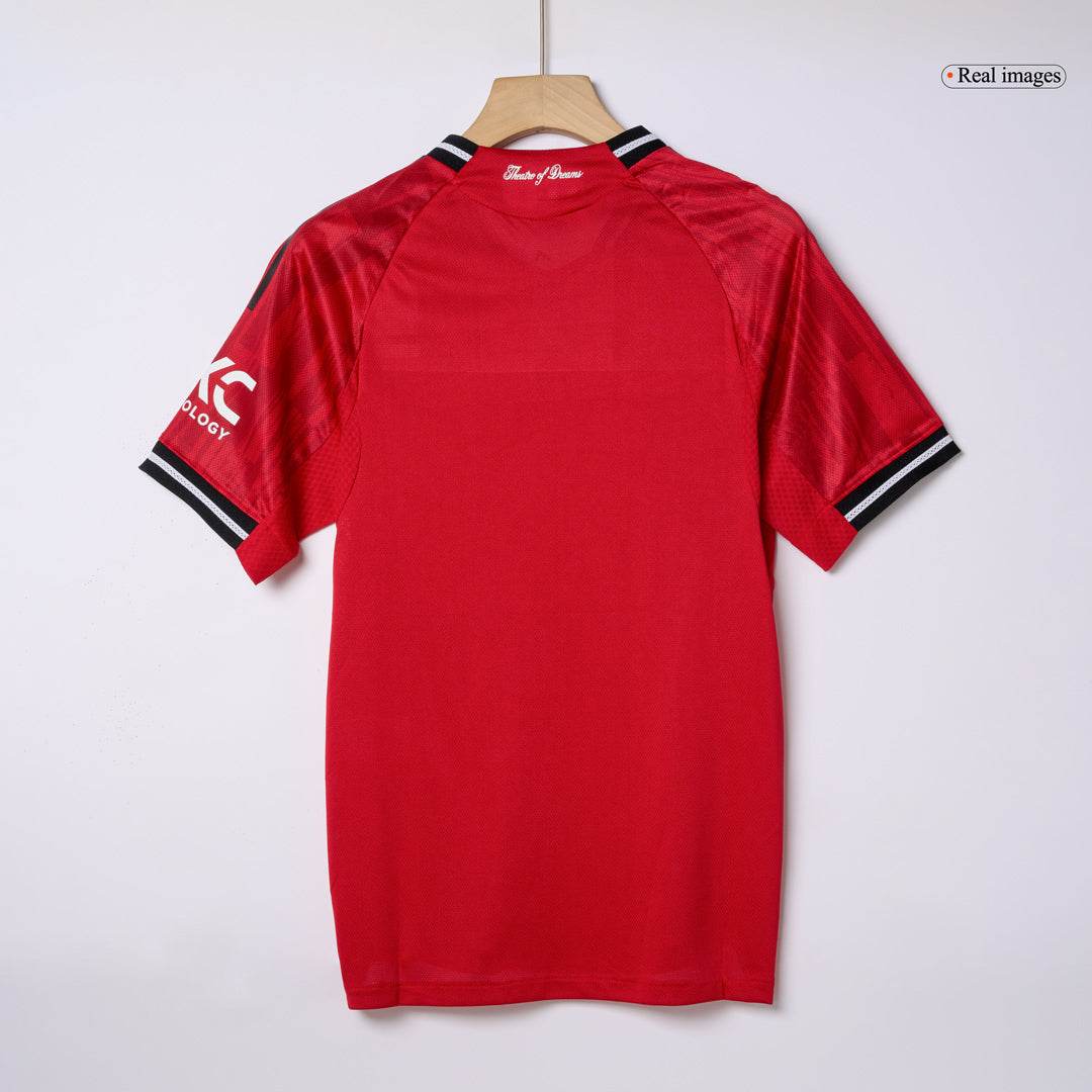 Męska Koszulka Domowa Manchester United B.FERNANDES #8 Wersja Piłkarska 2025/26 - Slim Fit - Topowe Koszulki Pilkarskie Sklep Internetowy