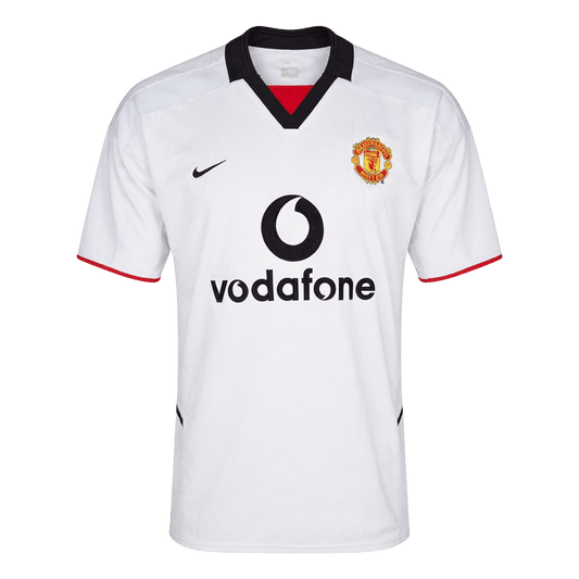 Męska Koszulka Retro Wyjazdowa Manchester United 2002/03