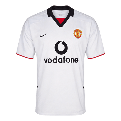 Męska Koszulka Retro Wyjazdowa Manchester United 2002/03