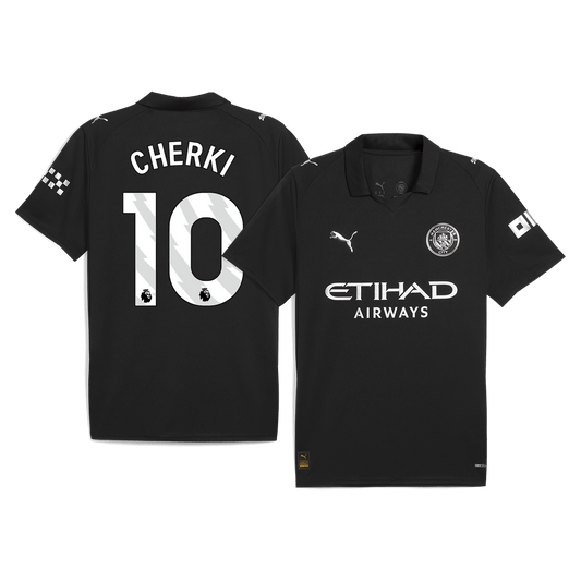 Męska Koszulka Wyjazdowa Manchester City CHERKI #10 2025/26