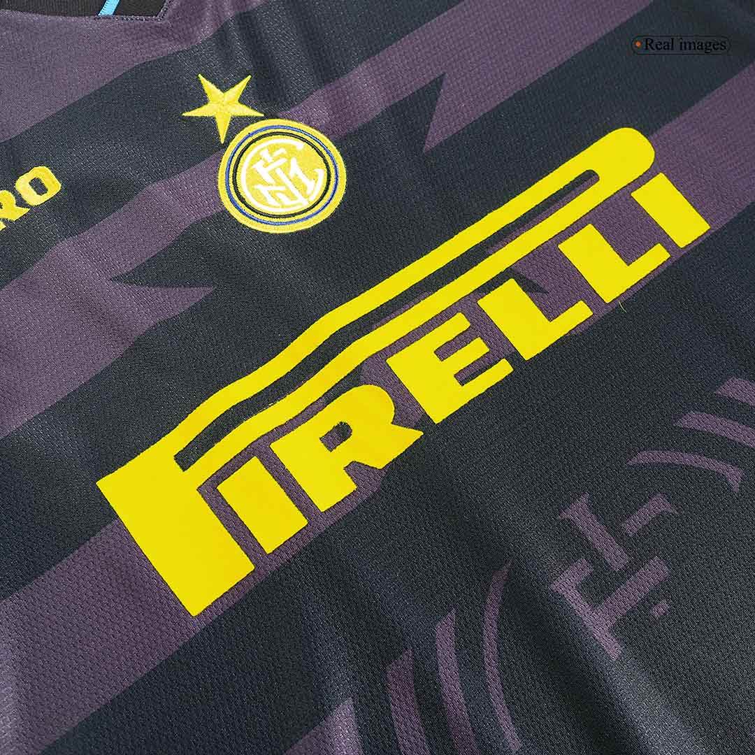 Męska wyjazdowa koszulka piłkarska Inter Mediolan Retro 1997/98 - Topowe Koszulki Pilkarskie Sklep Internetowy