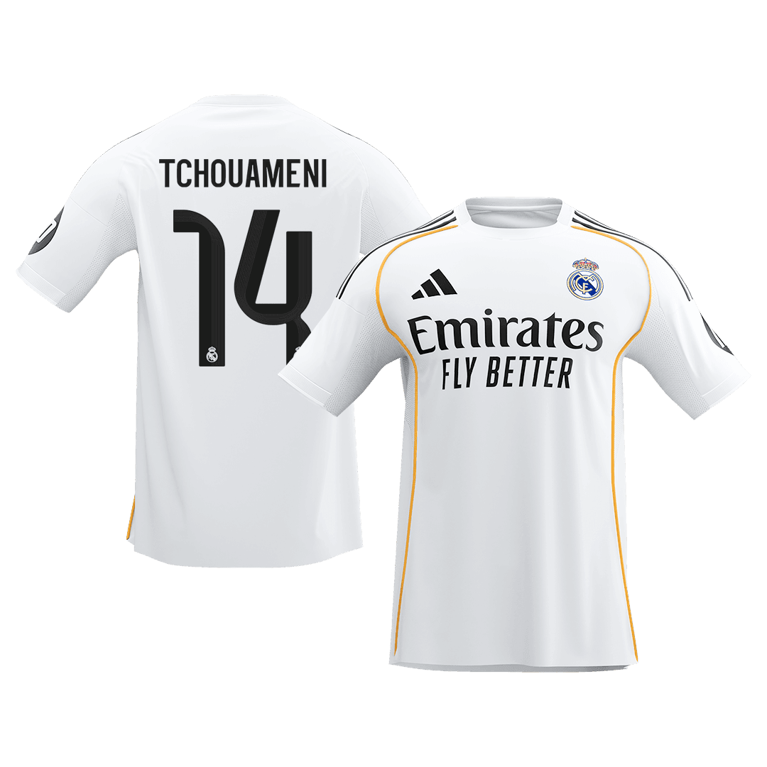 Męska Koszulka Domowa Real Madrid TCHOUAMENI #14 2025/26 [PREMIUM] - Topowe Koszulki Pilkarskie Sklep Internetowy