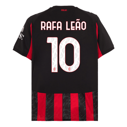 Męska Koszulka Domowa AC Milan RAFA LEÃO #10 2025/26 - Topowe Koszulki Pilkarskie Sklep Internetowy