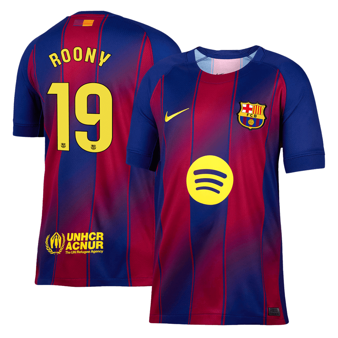 Męska Koszulka Domowa Barcelona ROONY #19 2025/26