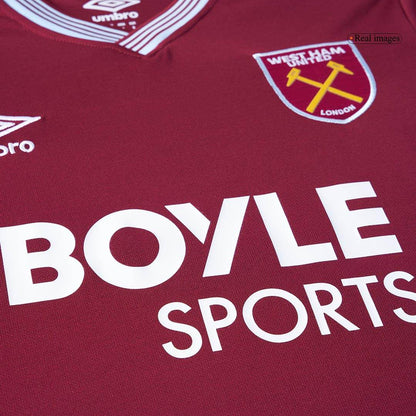 Męska Koszulka Domowa West Ham United 2025/26 - Topowe Koszulki Pilkarskie Sklep Internetowy