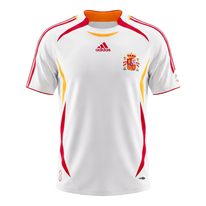 Męska Koszulka Retro Wyjazdowa Spain 2006
