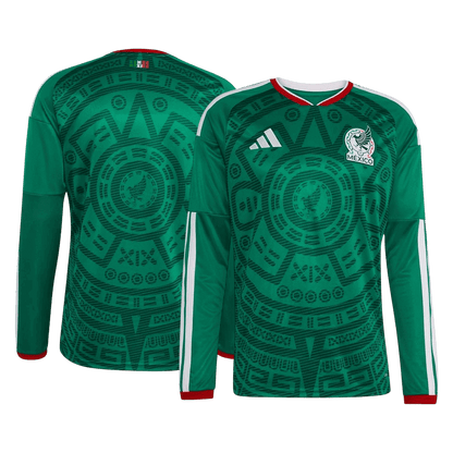 Męska Koszulka Domowa Mexico 2026 z Długim Rękawem - World Cup