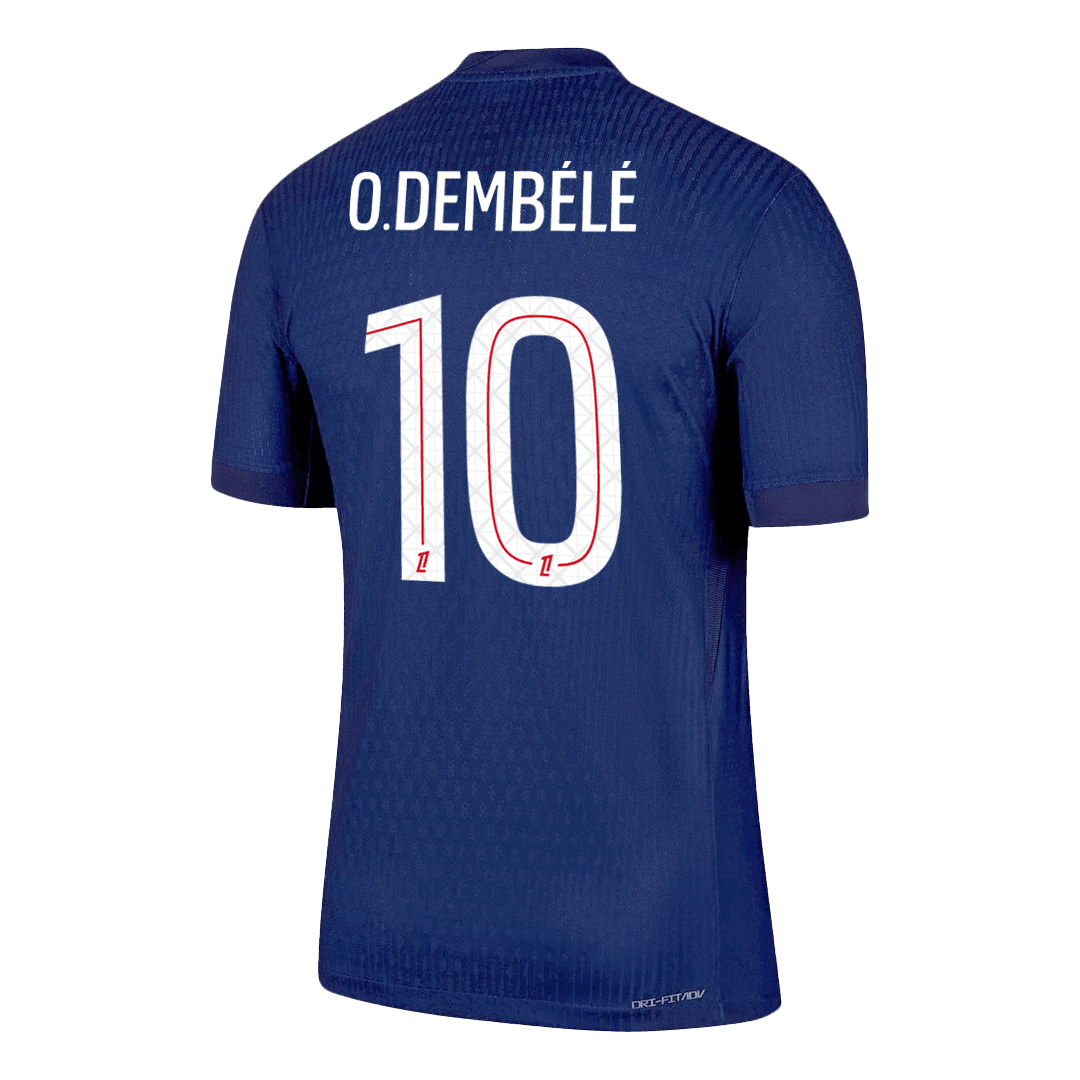 Męska Koszulka Domowa PSG O.DEMBÉLÉ #10 Wersja Piłkarska 2025/26 - Slim Fit - Topowe Koszulki Pilkarskie Sklep Internetowy