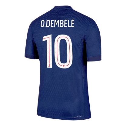 Męska Koszulka Domowa PSG O.DEMBÉLÉ #10 Wersja Piłkarska 2025/26 - Slim Fit - Topowe Koszulki Pilkarskie Sklep Internetowy