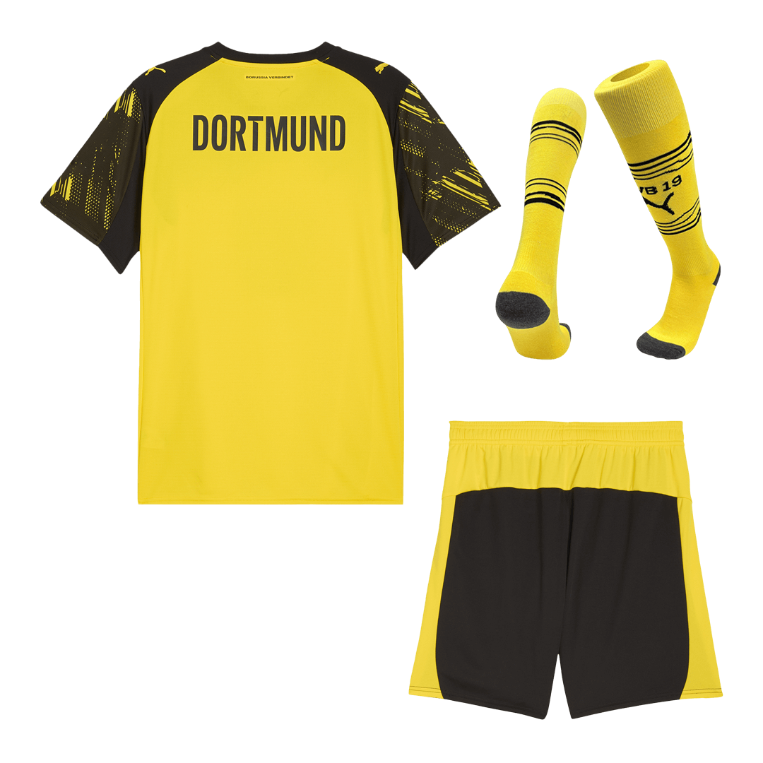Męski Zestaw Domowa Borussia Dortmund (Koszulka + Spodenki + Skarpety) 2025/26