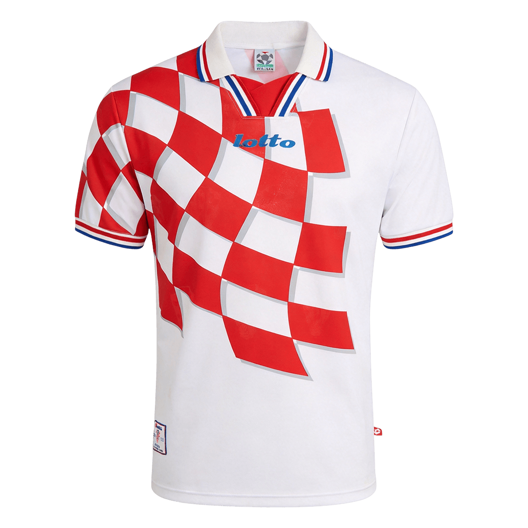 Męska koszulka Chorwacji domowa Retro - Mundial 1998