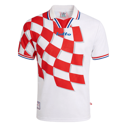 Męska koszulka Chorwacji domowa Retro - Mundial 1998