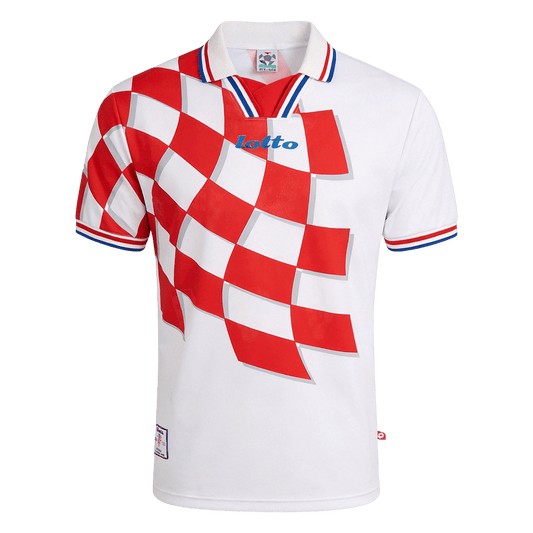Męska koszulka Chorwacji domowa Retro - Mundial 1998