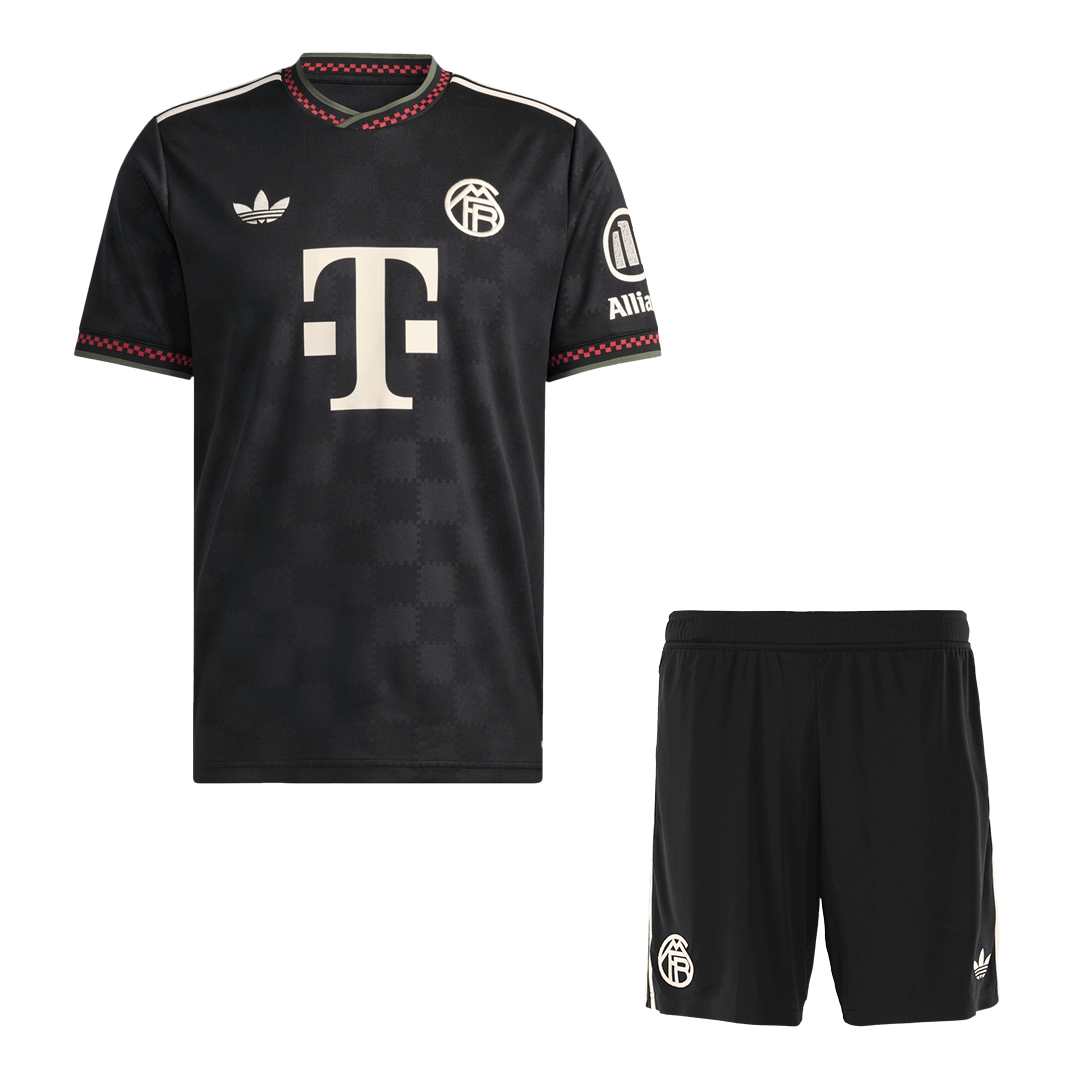 Męski Zestaw Trzecia Wyjazdowa Bayern Munich (Koszulka+Spodenki) 2025/26