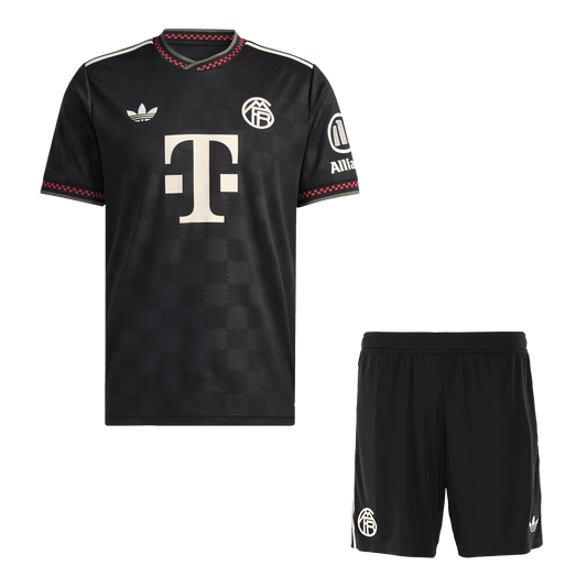 Męski Zestaw Trzecia Wyjazdowa Bayern Munich (Koszulka+Spodenki) 2025/26