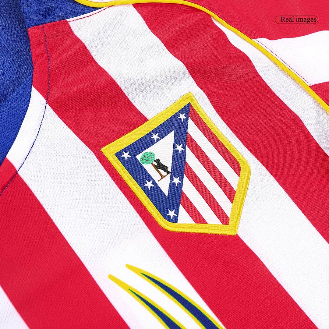 Męska koszulka piłkarska Atletico Madryt Home Retro 2004/05 - Topowe Koszulki Pilkarskie Sklep Internetowy