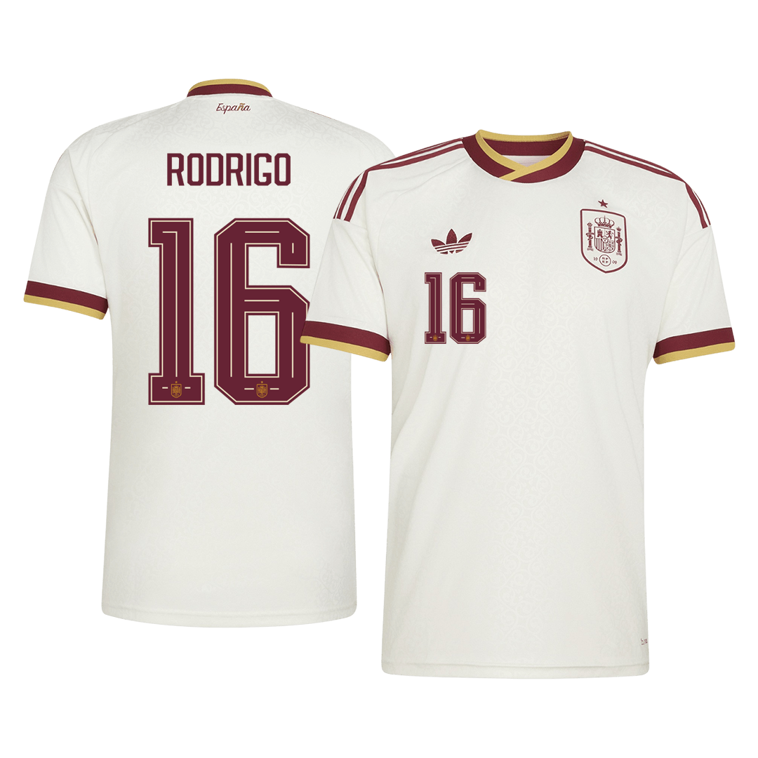 Męska koszulka Hiszpanii wyjazdowa RODRIGO #16 - Mundial 2026