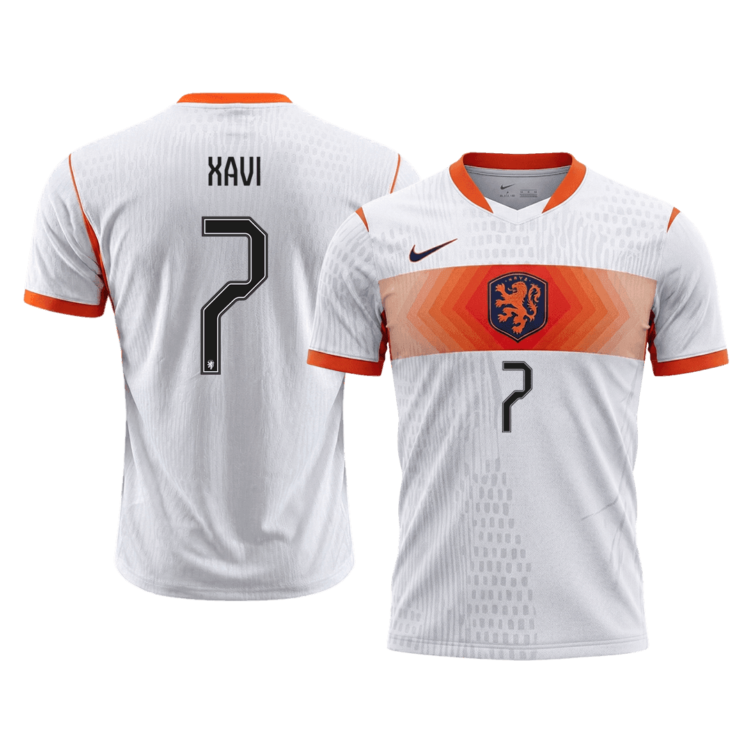 Męska koszulka Holandii wyjazdowa XAVI #7 wersja zawodnicza - Mundial 2026