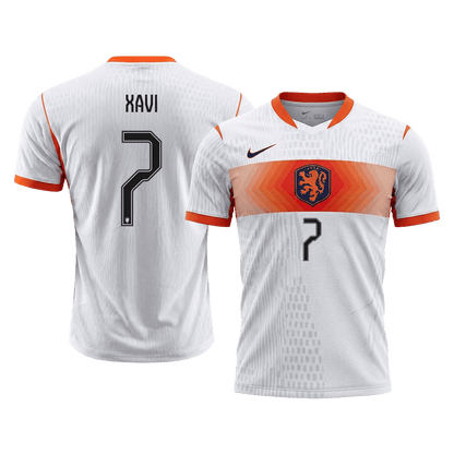Męska koszulka Holandii wyjazdowa XAVI #7 wersja zawodnicza - Mundial 2026