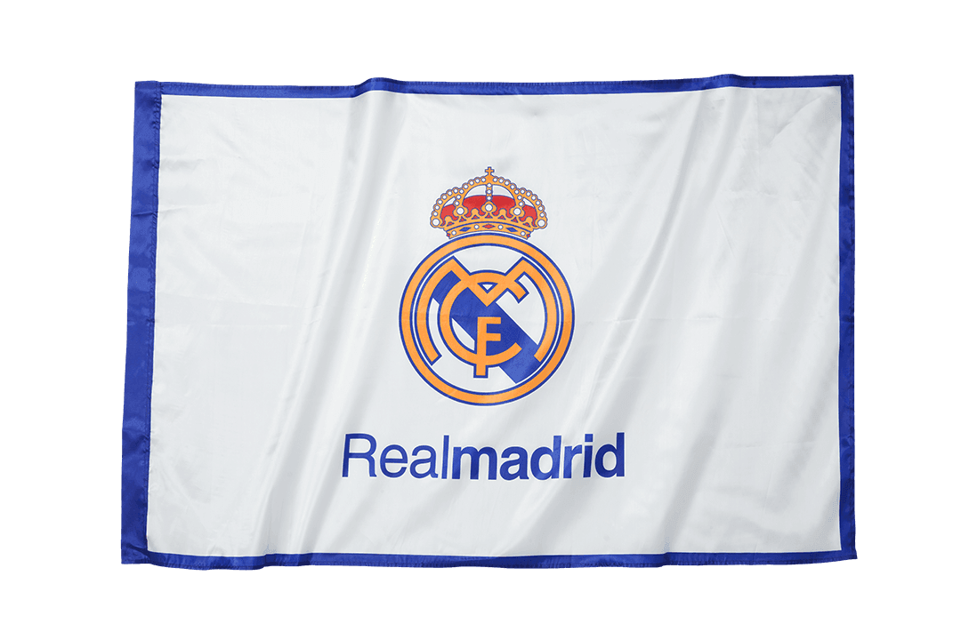 Flaga Real Madrid Biała - Topowe Koszulki Pilkarskie Sklep Internetowy