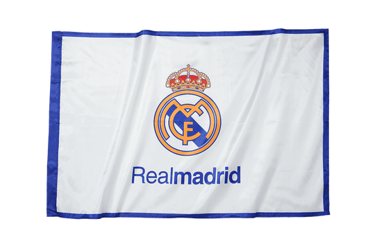 Flaga Real Madrid Biała - Topowe Koszulki Pilkarskie Sklep Internetowy