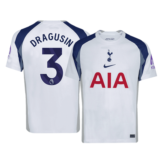 Męska Koszulka Domowa Tottenham Hotspur DRAGUSIN #3 2025/26