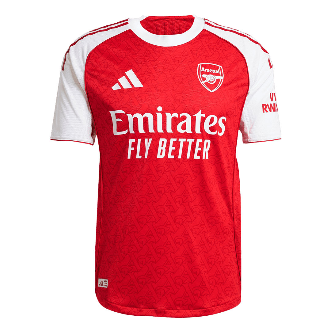 Męska Koszulka Domowa Arsenal SALIBA #2 Wersja Piłkarska 2025/26 - Slim Fit - Topowe Koszulki Pilkarskie Sklep Internetowy