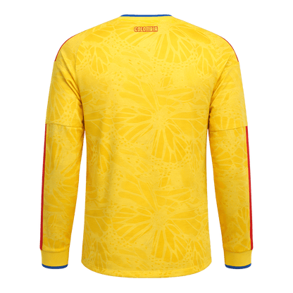 Męska Koszulka Domowa Colombia 2026 z Długim Rękawem - World Cup