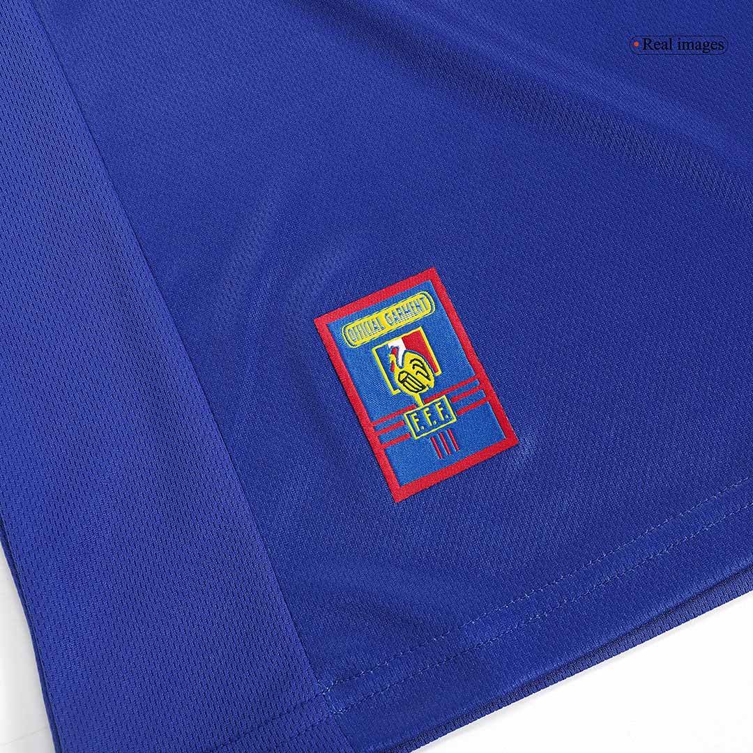 Męska Koszulka Retro Domowa France ZIDANE #10 1998 - World Cup - Topowe Koszulki Pilkarskie Sklep Internetowy