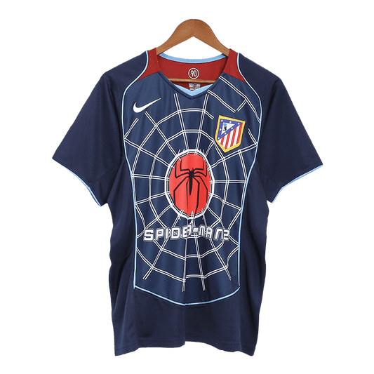 Męska wyjazdowa koszulka piłkarska Retro 2004/05 Atletico Madryt - Topowe Koszulki Pilkarskie Sklep Internetowy