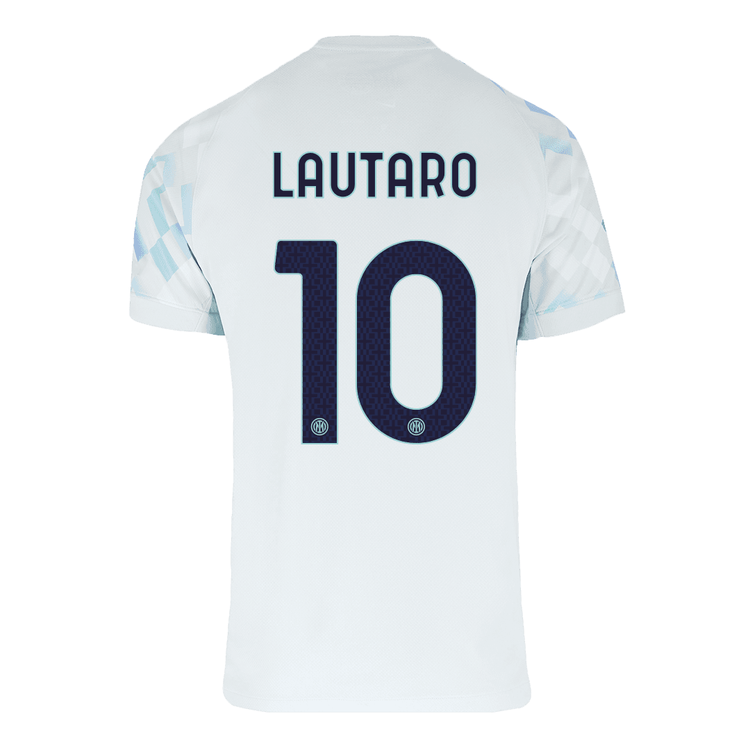 Męska Koszulka Wyjazdowa Inter Milan LAUTARO #10 2025/26 - Topowe Koszulki Pilkarskie Sklep Internetowy