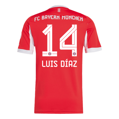 Męska Koszulka Domowa Bayern Monachium LUIS DÍAZ #14 2025/26 [PREMIUM]