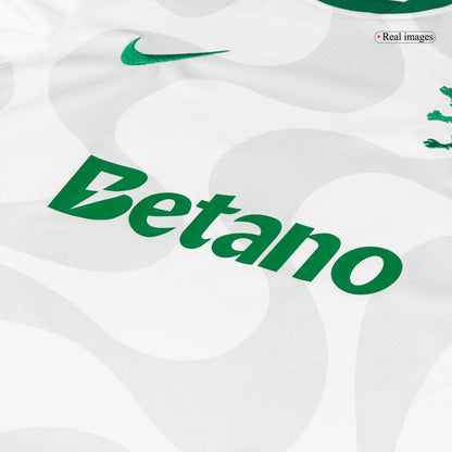 Męska Alternatywna Koszulka Sporting CP 25/26 Biała - Topowe Koszulki Pilkarskie Sklep Internetowy
