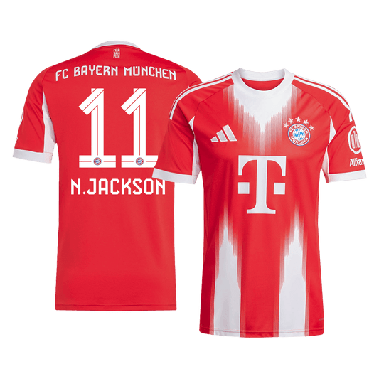 Męska Koszulka Domowa Bayern Munich N.JACKSON #11 2025/26 [PREMIUM] - Topowe Koszulki Pilkarskie Sklep Internetowy