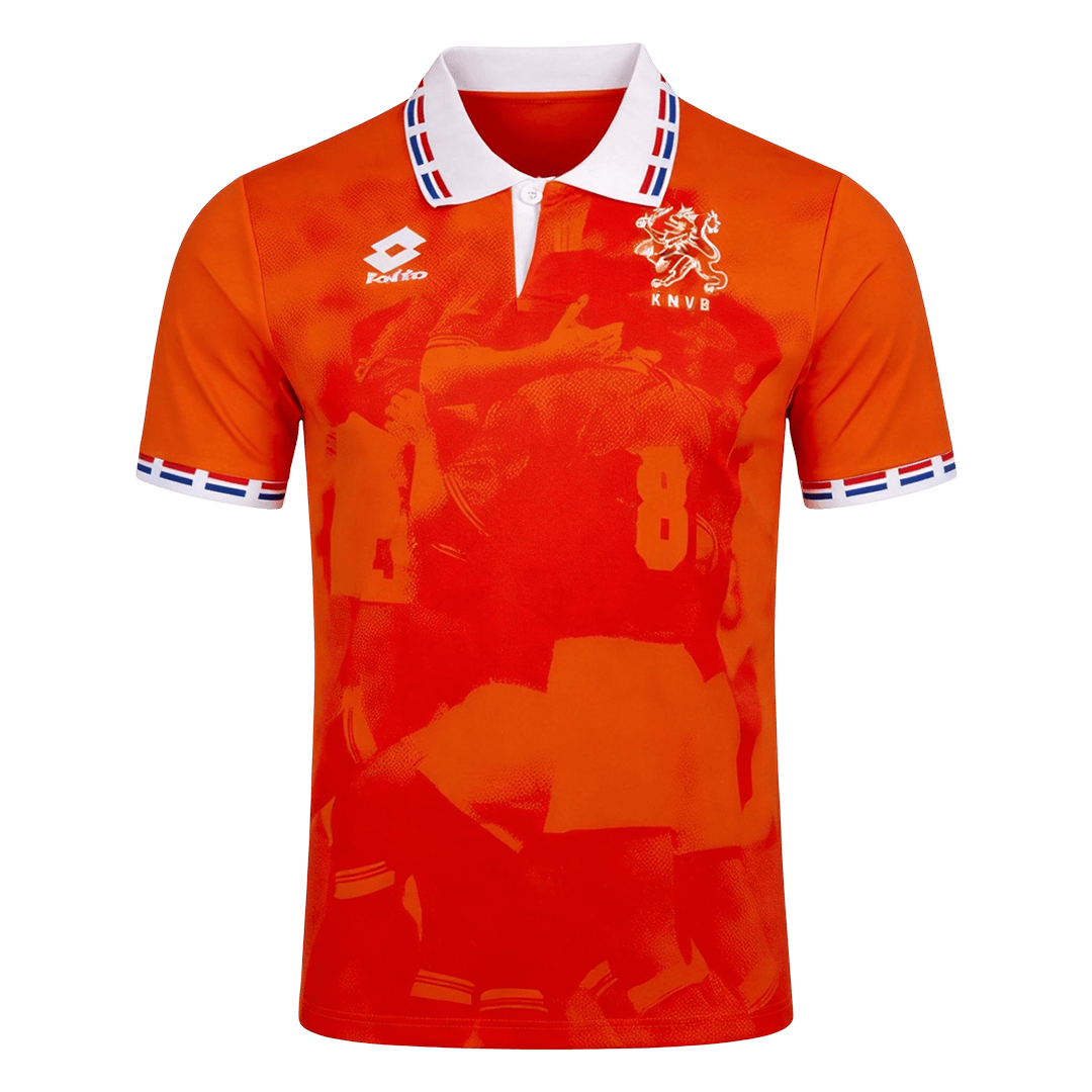 Męska Koszulka Retro Domowa Netherlands 1996