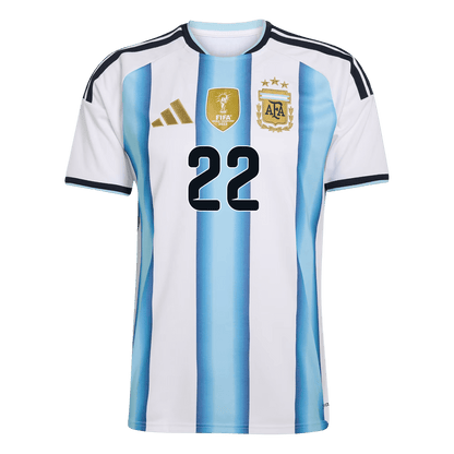 Męska Koszulka Domowa Argentina L.MARTÍNEZ #22 World Cup 2026