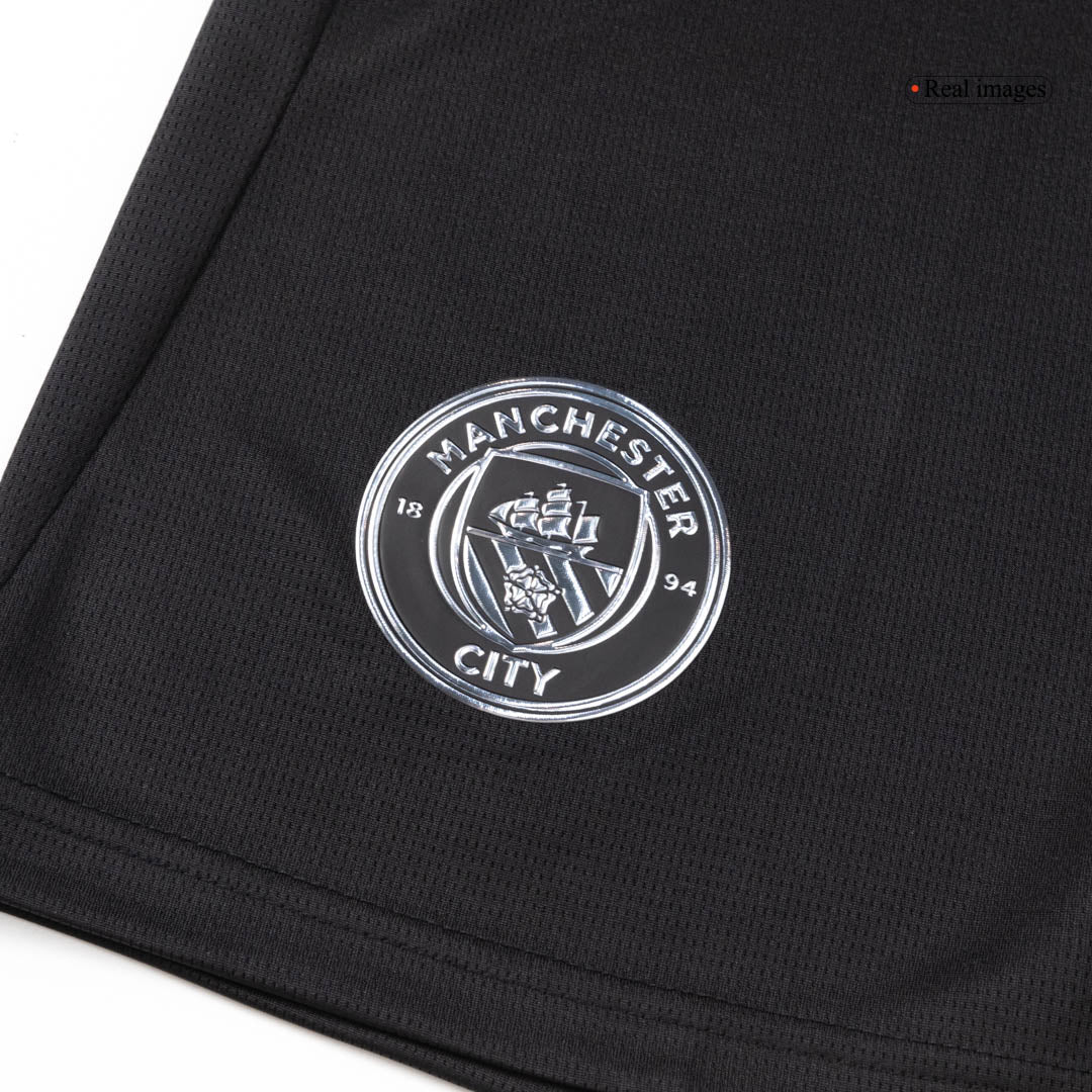 Męski Zestaw Wyjazdowa Manchester City (Koszulka + Spodenki + Skarpety) 2025/26