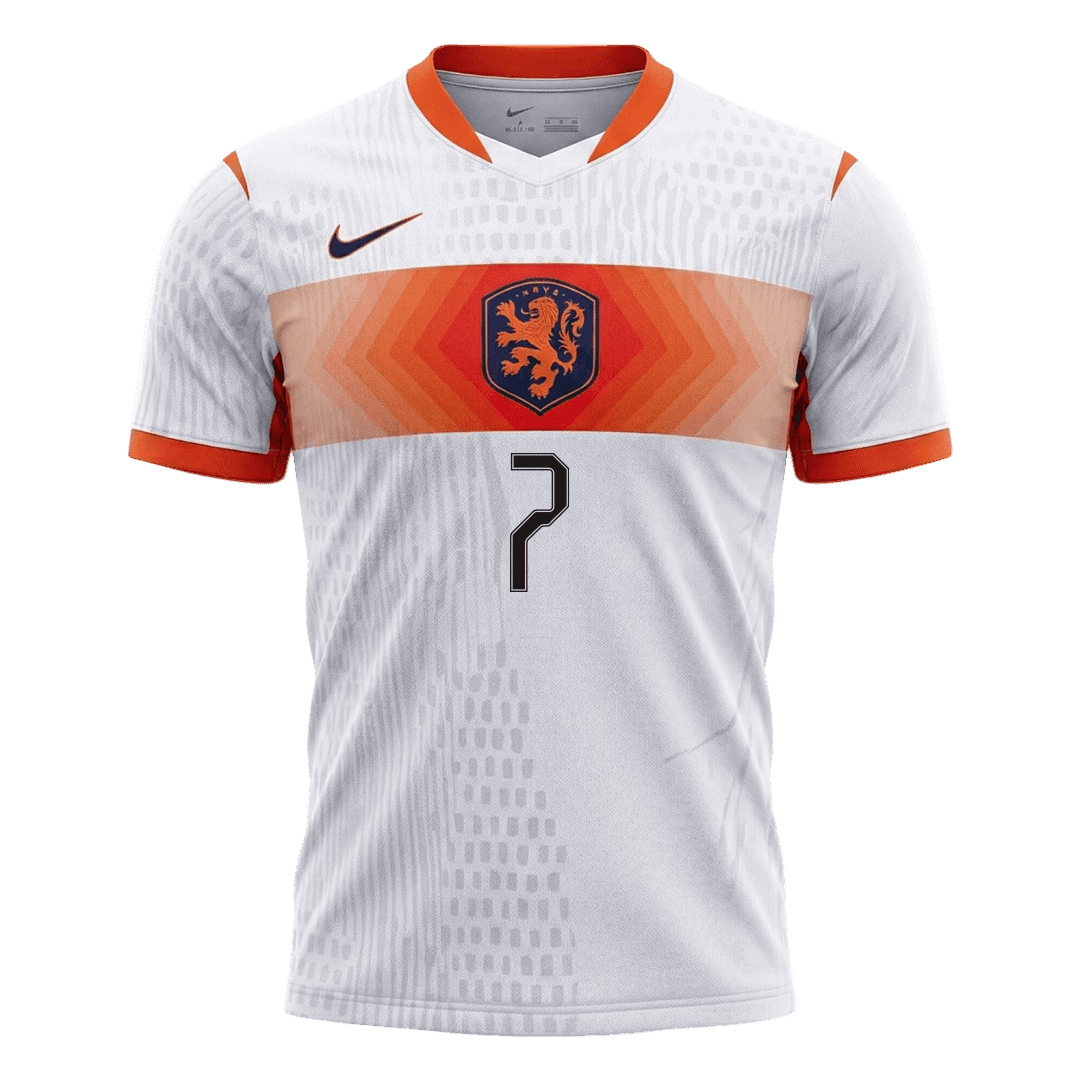Męska koszulka Holandii wyjazdowa XAVI #7 wersja zawodnicza - Mundial 2026