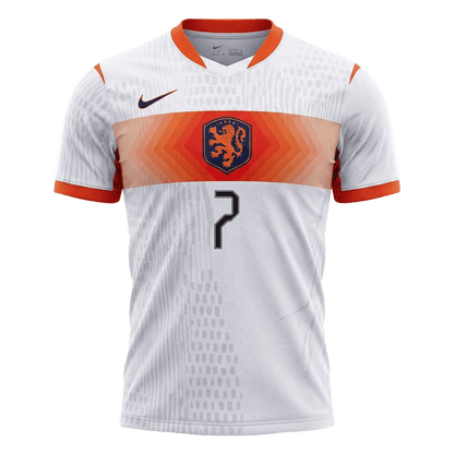 Męska koszulka Holandii wyjazdowa XAVI #7 wersja zawodnicza - Mundial 2026