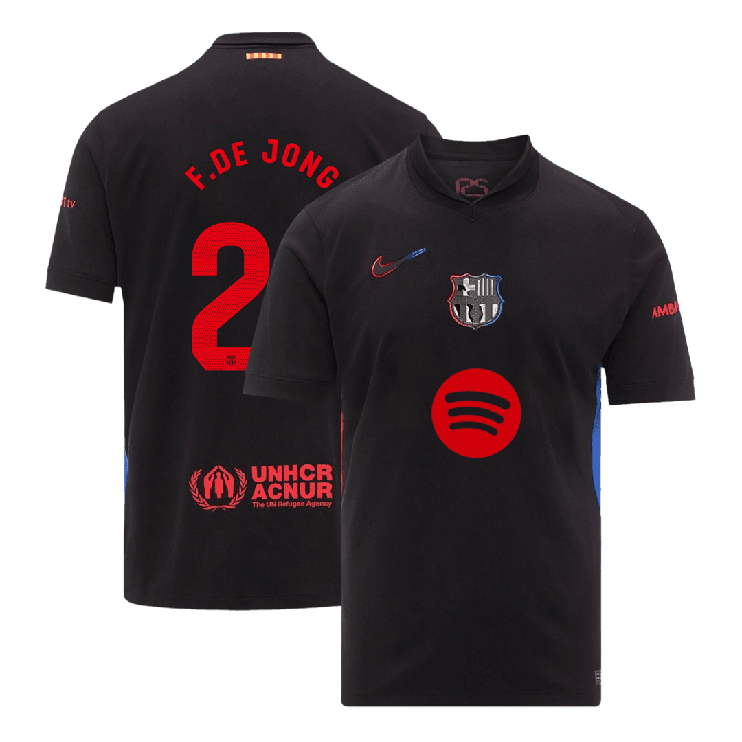 Koszulka Barcelona wyjazdowa 2024/25 F.DE JONG #21 - Spotify Logo Without Text - Topowe Koszulki Pilkarskie Sklep Internetowy