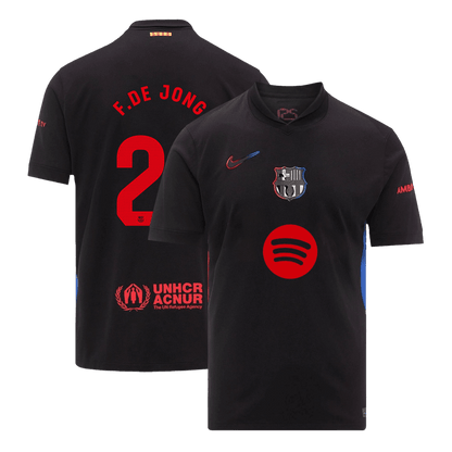 Koszulka Barcelona wyjazdowa 2024/25 F.DE JONG #21 - Spotify Logo Without Text - Topowe Koszulki Pilkarskie Sklep Internetowy