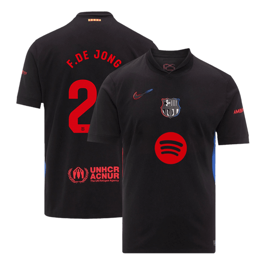 Koszulka Barcelona wyjazdowa 2024/25 F.DE JONG #21 - Spotify Logo Without Text - Topowe Koszulki Pilkarskie Sklep Internetowy