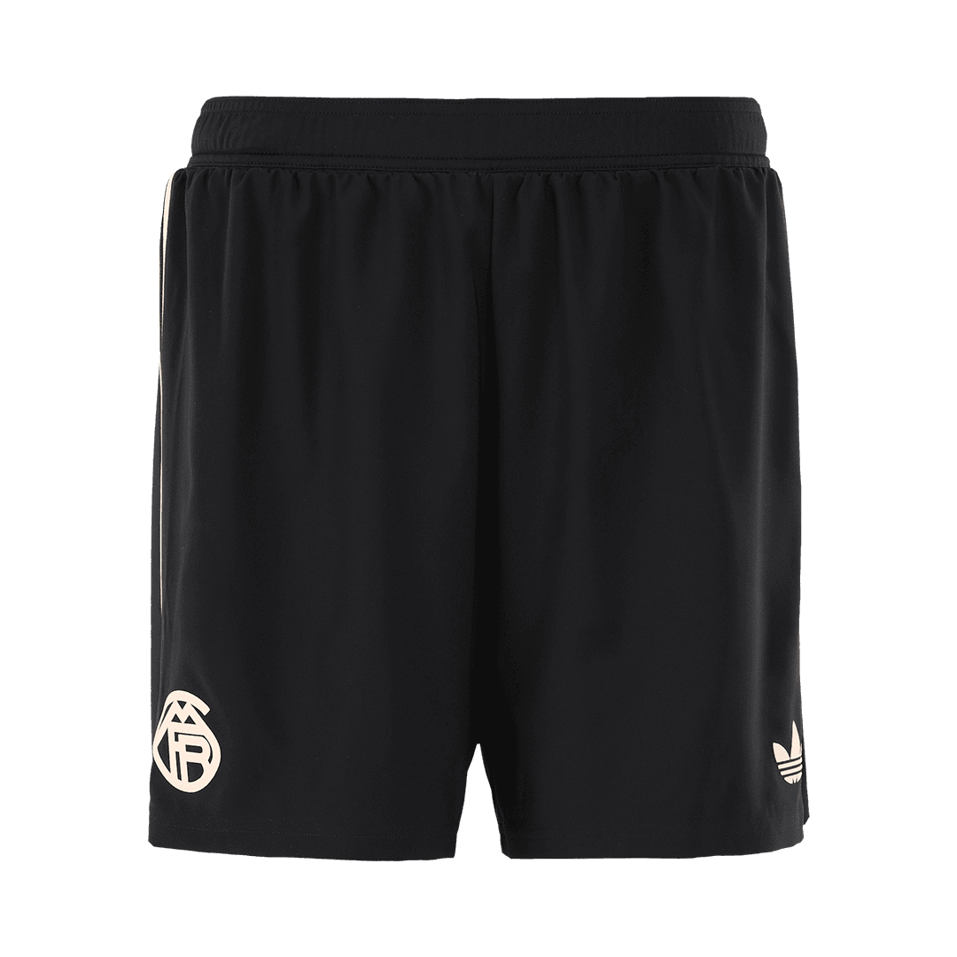 Męski Zestaw Trzecia Wyjazdowa Bayern Munich Wersja Piłkarska (Koszulka+Spodenki) 2025/26 - Slim Fit - Topowe Koszulki Pilkarskie Sklep Internetowy