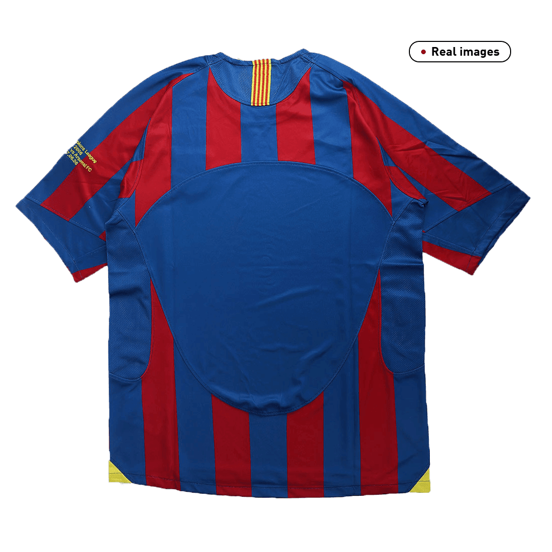 Koszulka Retro Domowa Barcelona 2005/06 - UCL - Topowe Koszulki Pilkarskie Sklep Internetowy