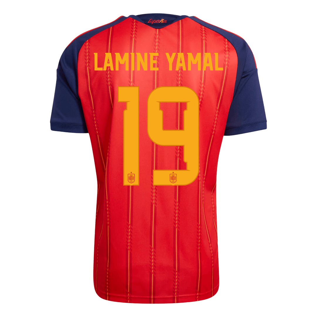 Męska koszulka Hiszpanii domowa LAMINE YAMAL #19 – Mundial 2026 [PREMIUM]