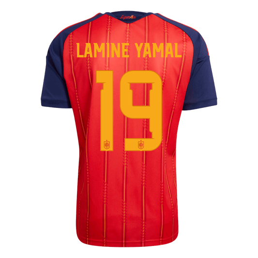 Męska koszulka Hiszpanii domowa LAMINE YAMAL #19 – Mundial 2026 [PREMIUM]