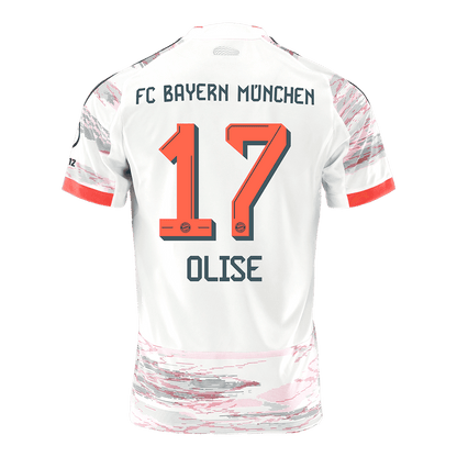Męska Koszulka Wyjazdowa Bayern Munich OLISE #17 2025/26 - Topowe Koszulki Pilkarskie Sklep Internetowy