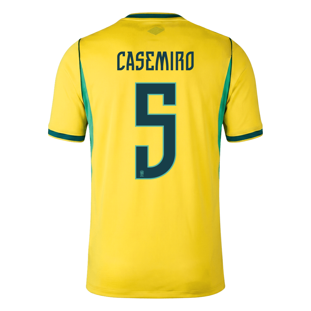 Męska koszulka Brazylii domowa CASEMIRO #5 - Mundial 2026