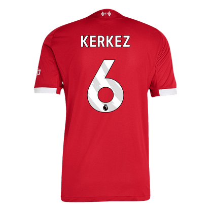 Męska Koszulka Domowa Liverpool KERKEZ #6 Wersja Piłkarska 2025/26 - Slim Fit - Topowe Koszulki Pilkarskie Sklep Internetowy